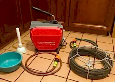 Robot cihazlarla lavabo ve tuvalet tıkanıklık açma hizmeti.