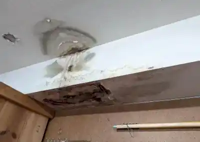 Evde su kaçağı varsa ilk belirtiler duvarların alt kısımlarında boya kabarması şeklinde ortaya çıkar. Su sızıntısı çoğaldığında alt katın tavanlarında sararma ve kabarma şeklinde şikayetler alırsınız. Su faturası yüksek geldiğinde evde su kaçağı olduğu anlaşılır.